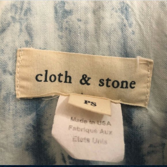 Cloth & Stone Blue Tie Dye Racerback Mini Dress - Picture 5 of 5